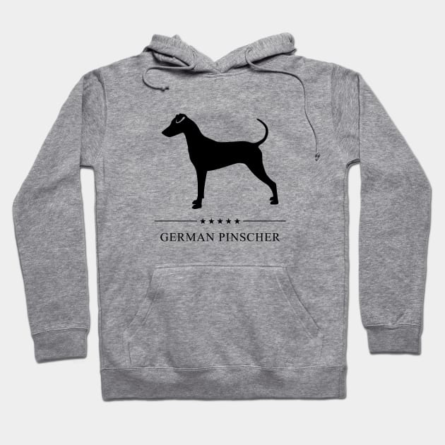 German Pinscher Black Silhouette Hoodie by millersye